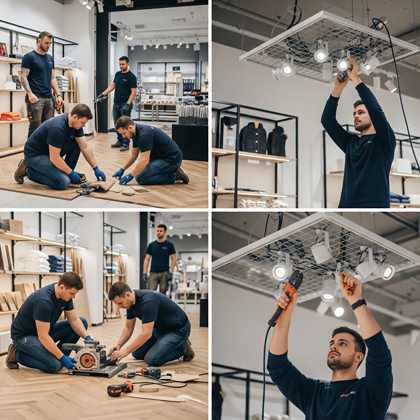 Retail Location Flooring and Lighting main image